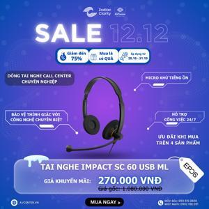 Tai nghe - Headphone Sennheiser SC 60 USB ML