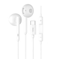 Tai nghe Hoco jack Type-C chống rối đứt L10 tich hơp Mic dung cho Xiaomi,Oppo,Huawei dai 1.2M - Hang chinh hang