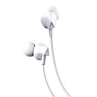 Tai Nghe Hoco M60  Tặng 5 Dây Quấn Bảo Vệ Dây  - Chính Hãng  - trắng
