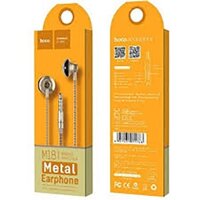 TAI NGHE HỢP KIM NHÔM JACK 3.5MM CÓ MIC HOCO M18 - DÀI 1.2M - GOLD