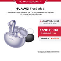 Tai nghe HUAWEI FreeBuds 6i ANC 3.0 | Âm Thanh Punchy Bass Chất lượng