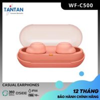 Tai Nghe In-ear BLUETOOTH Sony WF-C500  DSEE - 360 Reality Audio - Pin20H - Sạc nhanh - Fast Pair - Kháng nước IPX4  Hàng Chính Hãng - Cam