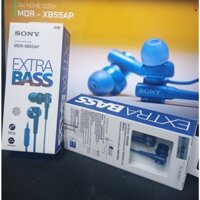 Tai nghe In-ear  SONY EXTRA BASS™ MDR-XB55AP, MÀU XANH BLUE-CHÍNH HÃNG SONY VIỆT NAM, NEW NGUYÊN SEAL