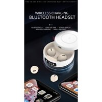 Tai nghe in-ear X6WS âm bass tần số thấp, tai nghe bluetooth tích hợp đế sạc không dây cho smartphone