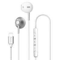 Tai Nghe IPHONE 7 BASEUS P06 - CHÂN LIGHTNING- TỰ ĐỘNG KẾT NỐI ( KHÔNG CÀN BLUETOOTH) - CHÍNH HÃNG - ÂM THANH CỰC HAY - MÀU ĐEN, TRẮNG