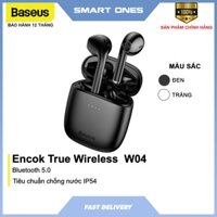 Tai nghe không dây Baseus Encok W04 True Wireless Earphones Bluetooth 5.0 chống nước IP54