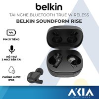 Tai nghe không dây Belkin Soundform Rise, kết nối bluetooth, chống nước IPX5, pin 31 tiếng, chính hãng