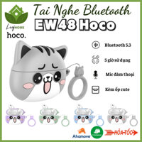 Tai Nghe Không Dây Bluetooth Hoco EW48 _ Kèm ốp cute, có mic đàm thoại, 5 giờ nghe nhạc