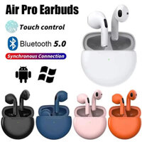 Tai nghe không dây chính hãng Air Pro 6 TWS, tai nghe Bluetooth cho iPhone 16 15 14 13 PRO MAX, phụ kiện tai nghe nhỏ