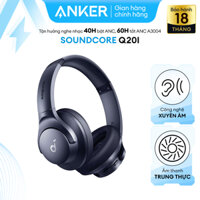 Tai nghe không dây chụp tai ANKER soundcore Q20i | Âm thanh Hi-res | Giảm ồn 90% | 60 giờ phát nhạc- A3004
