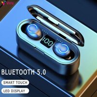 Tai Nghe Không Dây F9-5CTWS 5.0 Tai Nghe Bluetooth Nhét Tai Âm Thanh Nổi Tai Nghe Nhét Tai Có Vỏ Sạc