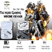 Tai nghe không dây Gaming  WEKOME V51/VA06 Bluetooth 5.1 - Độ trễ cực thấp, Bass mạnh sâu, tích hợp micro