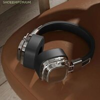 Tai nghe không dây máy tính SHOEEMPORIUM, Tai nghe có thể gập lại Bluetooth 5.3 Retro trên tai, Cốc tai lớn bằng da DJ thời trang Tai nghe Bluetooth chơi game Quà tặng