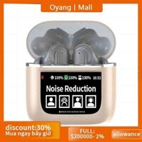 Tai nghe không dây MGO YW05 Tai nghe V5.4 Khử tiếng ồn Tai nghe nhét trong tai có chức năng đồng hồ thông minh và hộp ngăn màn hình cảm ứng