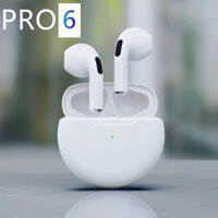 Tai nghe không dây Pro 6TWS có Mic Fone Tai nghe Bluetooth Thể thao Chạy bộ cho Tai nghe nhét tai Aple iPhon-e Xiaomi Pro6