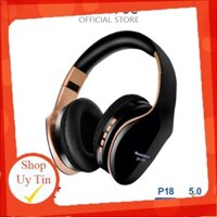 Tai Nghe Không Dây Pulierde P18 Bluetooth 5.0 Chơi Game/Nghe Nhạc Âm Thanh Nổi Hỗ Trợ Thẻ TF Kèm Micro Có Thể Gập Lại Li