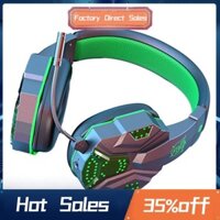 Tai nghe không dây Tai nghe chơi game Âm thanh vòm Tai nghe chơi game RGB có Mic cho PC Switch Gamer Đen Xanh 1 mảnh