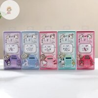 Tai nghe không dây TWE Sanrio Hello Kitty Kuromi có máy tính hoạt hình Bộ vòng chìa khóa Tai nghe nhét tai Tai nghe cho IPhone VN