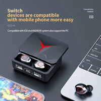Tai nghe không dây TWS M90 chính hãng, nắp trượt, tai nghe chơi game Bluetooth 5.3, tai nghe thể thao cho iPhone Xiaomi
