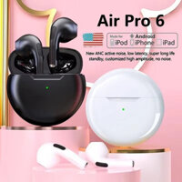 Tai nghe không dây TWS Pro 6 MỚI có Mic Fone Tai nghe Bluetooth Thể thao Chạy bộ cho Apple iPhone Xiaomi Pro6 Tai nghe nhét tai