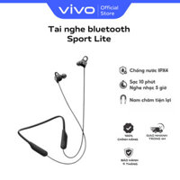 Tai nghe không dây vivo Sport Lite Bluetooth 5.0 - Thời Gian Sử Dụng 18 Tiếng - Màu Đen/Xanh Lam - Hàng Chính Hãng