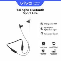 Tai nghe không dây vivo Sport Lite Bluetooth 5.0 Nam châm 2 đầu - Thời Gian Sử Dụng 18 Tiếng - Hàng Chính Hãng - Màu ĐenXanh Lam - Màu đen