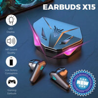 Tai nghe không dây X15 Tws 5.3 Tai nghe Bluetooth 65Ms Tai nghe chơi game thể thao có độ trễ thấp Game thủ có Mic cho Xiaomi