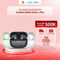 Tai nghe không dây Xiaomi Redmi Buds 6 Pro - Chống ồn chủ động 55dB/4kHz - Đạt chuẩn Hi-Res Audio