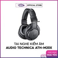 Tai nghe kiểm âm Audio Technica ATH-M20x cho phòng thu âm, master, kiểm âm, nghe nhạc - Hàng chính hãng, bảo hành 1 năm