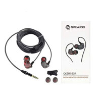 Tai nghe kiểm âm nhét tai NMC QKZ60 , Tai quàng cổ chuyên dùng cho hát thu âm livestream dây dài 2,5mét hàng chuẩn