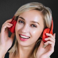 Tai nghe Lenovo HD100 chính hãng Tai nghe Bluetooth 5.0 không dây âm thanh nổi(Đỏ)