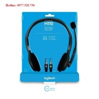 Tai nghe Logitech H110 âm thanh nổi, có mic, 2 Jack cắm