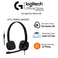 Tai nghe Logitech H151 Âm Thanh Nổi, có nút điều khiển (1 Giắc 3.5 dành cho laptop )