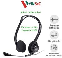 Tai nghe máy tính Logitech H370 – USB - Mic khử giảm tiếng ồn, âm thanh nổi - Hàng Chính Hãng – Tem DIGIWORLD / VĨNH XUÂN / QUỐC VIỆT Phân Phối