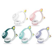 TAI NGHE MÈO BLUETOOTH CATEAR ĐÈN LED CT-86 (có mic) CHO GAME THỦ, LIVE STREAM