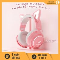 Tai nghe mèo dễ thương bản cao cấp Somic510, kết nối wifi, bluetooth, có khe cắm thẻ nhớ, âm thanh 7.1, chụp to 50mm