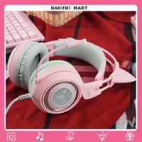 Tai Nghe Mèo Gaming G951s Pink JACK 3.5mm 7.1 SOUND - Tai nghe chụp tai dành cho nữ streamer - Somic G951S Pink 7.1