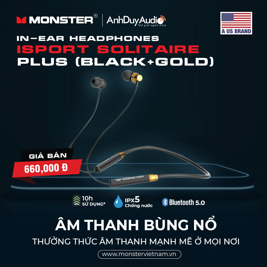 Tai nghe Monster Isport Solitaire Lite