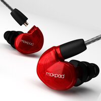 Tai nghe Moxpad X6 in-ear Monitor Bass HD - Hàng chính hãng  - Đỏ
