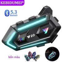 Tai nghe mũ bảo hiểm xe máy không dây Bluetooth 5.3 với pin 1000mah Đèn nhiều màu chống nước Giảm tiếng ồn Tai nghe nhét