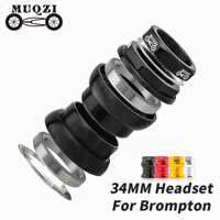 Tai nghe MUQZI 34mm dành cho xe đạp gấp Brompton Tai nghe ren siêu nhẹ 1 / 8 "(28.6mm) Tai nghe nĩa