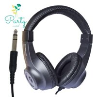 Tai nghe nhạc PARTYCENTR 6.5mm, Tai nghe có dây có thể điều chỉnh trình điều khiển 50mm, Tai nghe màn hình âm thanh nổi đa năng Tai nghe đàn Piano điện Over-ear Đàn Guitar điện