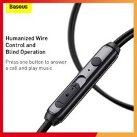 Tai Nghe Nhét Tai Baseus H19 Âm Thanh Nổi 6D Và Mic Cho Điện Thoại Xiaomi Có Dây 3.5mm