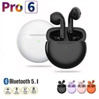 Tai Nghe Nhét Tai bluetooth Không Dây air pro6 tws Có Nút Điều Khiển Cảm Ứng Âm Lượng Cho xiaomi