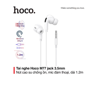 Tai nghe nhét tai cao cấp Hoco M77