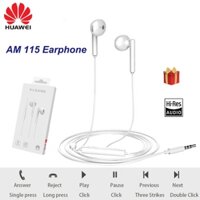 Tai Nghe Nhét Tai Huawei AM 115 Có Nút Điều Chỉnh Âm Lượng Jack 3.5mm Cho Huawei P10 P9 P8 Mate9