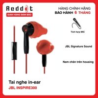 Tai nghe nhét tai JBL Inspire 300 - Hàng chính hãng bộ driver cao cấp 8.6mm cho chất lượng âm thanh chi tiết đệm tai nghe mềm mại tạo cảm giác thoải mái khi đeo