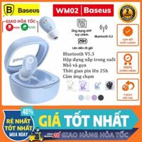 Tai nghe nhét tai không dây BASEUS WM02 / WM01  bluetooth 5.3 TWS chống ồn + Sạc Nhanh Trong Vòng 50 Giờ - Bảo hành 2N