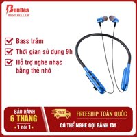 Tai nghe nhét tai không day  Bluetooth am thanh siêu hay bass tram am thanh HIFI có thể nghe gọi ranh tay day dù bền chống rối kết nối được với mọi điện thoaị android iphone 300BT [bonus]