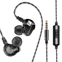 Tai nghe nhét tai New4all CK9 Sport Earphone móc qua vành tai - Hàng Chính Hãng - Đen